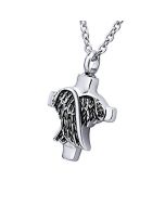 Heavenly Cross - Stainless Steel Ashes Memorial Jewellery Pendant