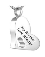 My Brother - Stainless Steel Cremation Ashes Jewellery Pendant