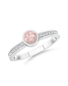 LifeStone™ Ladies Amour Round Cremation Ashes Ring