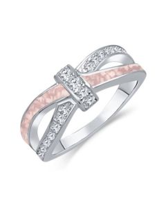 LifeStone® Ladies Bow Ribbon Cremation Ashes Memorial Ring