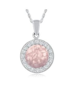 LifeStone® Cherished Round Cremation Ashes Pendant