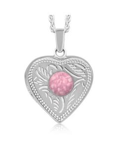 LifeStone™ Ladies Cremation Ashes Heart Photo Locket