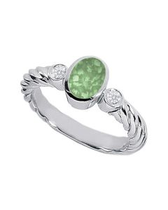 LifeStone™ Ladies Evermore Infinity Band Cremation Ashes Ring