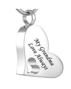 My Grandma - Stainless Steel Cremation Ashes Jewellery Pendant