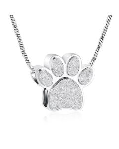 Paw Charm - Stainless Steel Pet Cremation Ashes Memorial Pendant