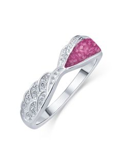 LifeStone™ Ladies Precious Wing Cremation Ashes Ring