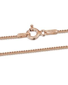 Premium Rose Gold Plated Curb Chain 18"