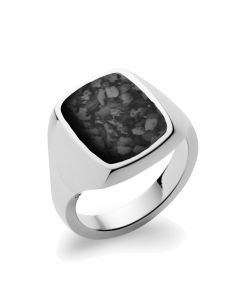 LifeStone® Gents Signet Cremation Ashes Ring